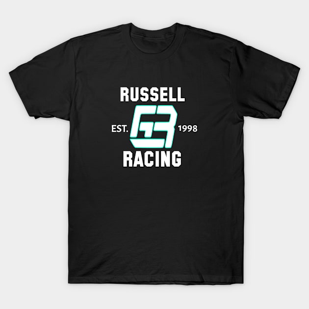George Russell Racing T-Shirt by  grandprix factory